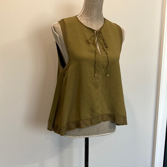 ZARA Green Sleeveless Flowy Top - Picture 6 of 14